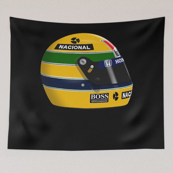 Item preview, Ayrton Senna - 1988 - 1990 helmet Classic T-Shirt.png designed and sold by TimotMiddle.