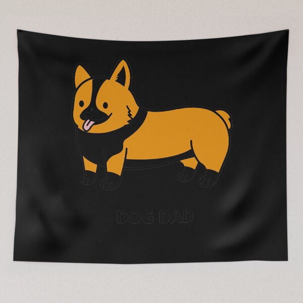 Item preview, Camiseta básica Dog Dad Corgi designed and sold by DonnaBro12.