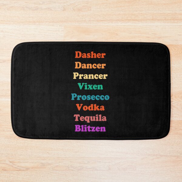Item preview, colorful Dasher, Dancer, Prancer, Vixen, Prosecco, Vodka, Tequila Blitzen, Christmas Jumper , Rude Funny Christmas Check List , Christmas Party,  Karma, gift for ,  designed and sold by joygift369.