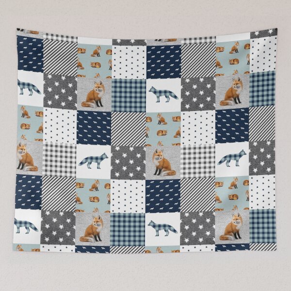 Item preview, Fox Animal Plaid designed and sold by LarinaBeauty.