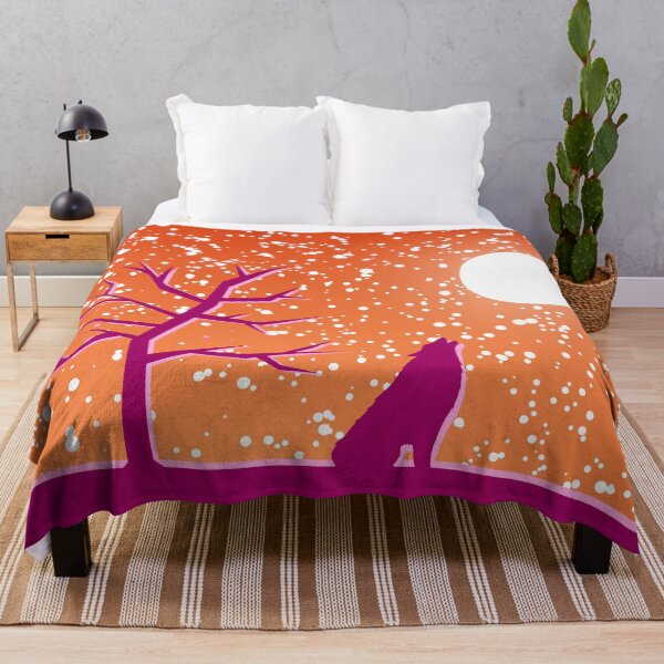 Item preview, Lesbian Pride Flag Celestial Night Landscape Stars Wolf designed and sold by cashewdays.