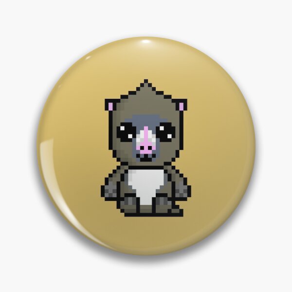 Item preview, Cute Mandrill (Chibi Pixel Animal Character) designed and sold by Pixe11y.