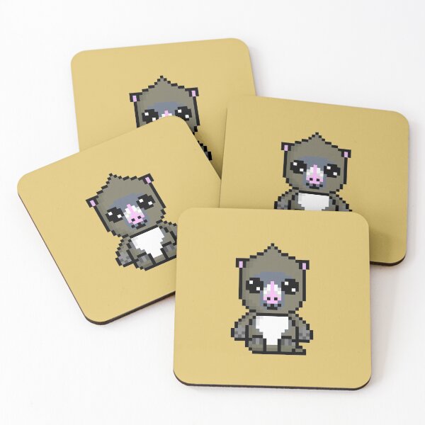 Item preview, Cute Mandrill (Chibi Pixel Animal Character) designed and sold by Pixe11y.