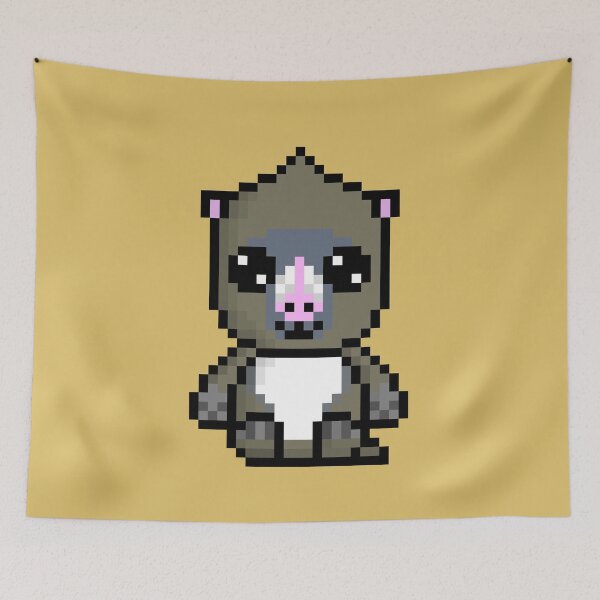 Item preview, Cute Mandrill (Chibi Pixel Animal Character) designed and sold by Pixe11y.