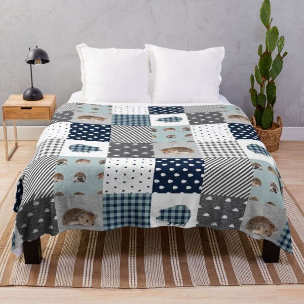 Item preview, Hedgehog Animal Plaid  designed and sold by LarinaBeauty.