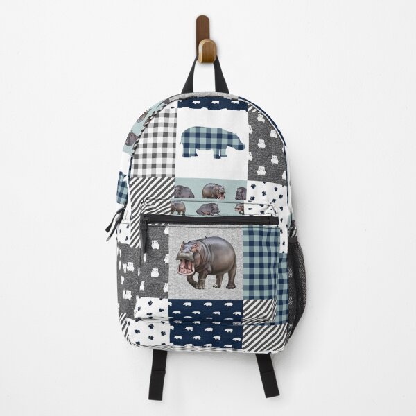 Item preview, Hippo Animal Plaid  designed and sold by LarinaBeauty.