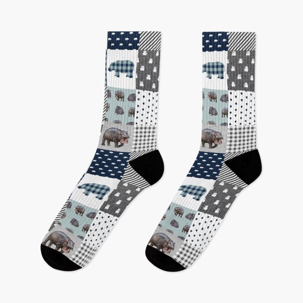 Item preview, Hippo Animal Plaid  designed and sold by LarinaBeauty.