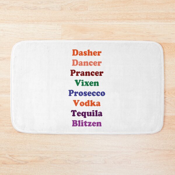 Item preview, colorful Dasher, Dancer, Prancer, Vixen, Prosecco, Vodka, Tequila Blitzen, Christmas Jumper , Rude Funny Christmas Check List , Christmas Party,  Karma, gift for ,  designed and sold by joygift369.