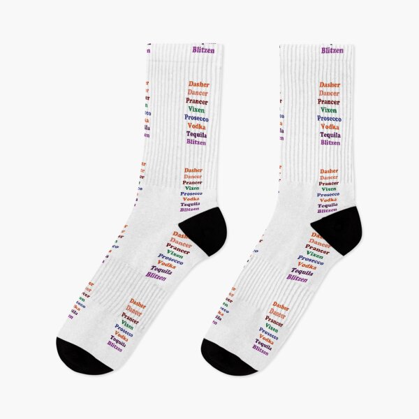 Item preview, colorful Dasher, Dancer, Prancer, Vixen, Prosecco, Vodka, Tequila Blitzen, Christmas Jumper , Rude Funny Christmas Check List , Christmas Party,  Karma, gift for ,  designed and sold by joygift369.