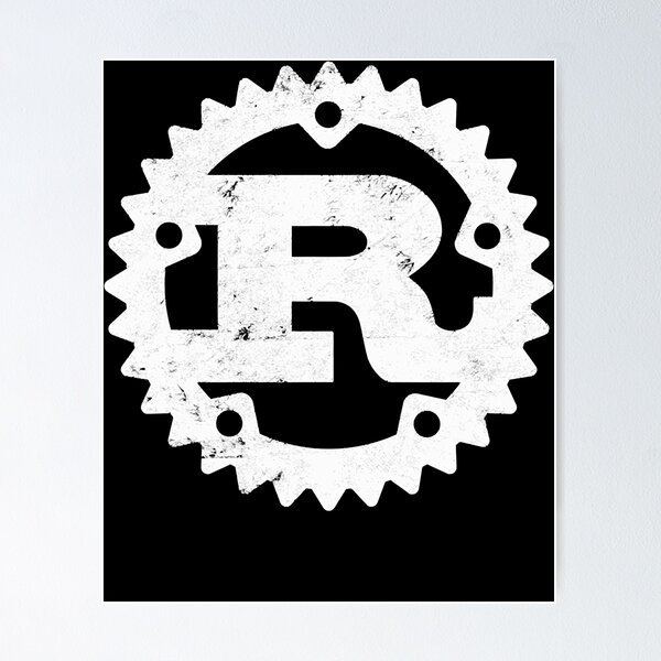 Artikel-Vorschau von Rust Programming Logo Print Distressed, designt und verkauft von wilbertbenny.