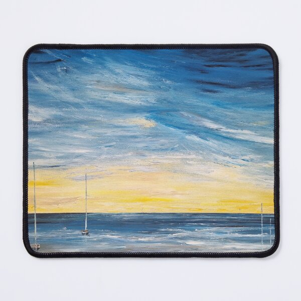 Sunset over the ocean Mouse Pad