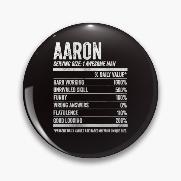 Item preview, Mens Aaron Nutrition Personalized Name Shirt Funny Name Facts T-Shirt designed and sold by King7778.