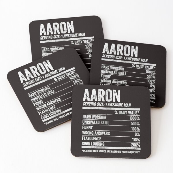 Item preview, Mens Aaron Nutrition Personalized Name Shirt Funny Name Facts T-Shirt designed and sold by King7778.