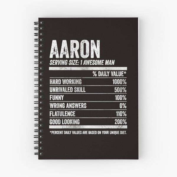 Item preview, Mens Aaron Nutrition Personalized Name Shirt Funny Name Facts T-Shirt designed and sold by King7778.