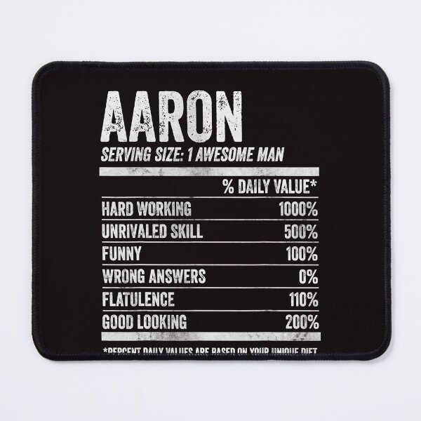 Item preview, Mens Aaron Nutrition Personalized Name Shirt Funny Name Facts T-Shirt designed and sold by King7778.