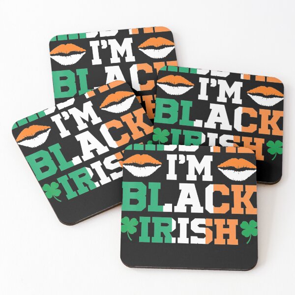 Item preview, Happy St. Patrick's Day Kiss Me I'm Black Irish Ireland Flag designed and sold by AaronWeedo.
