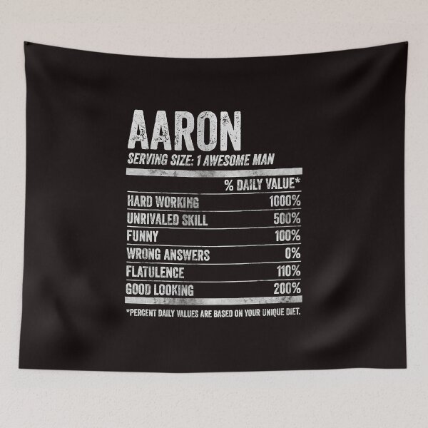 Item preview, Mens Aaron Nutrition Personalized Name Shirt Funny Name Facts T-Shirt designed and sold by King7778.