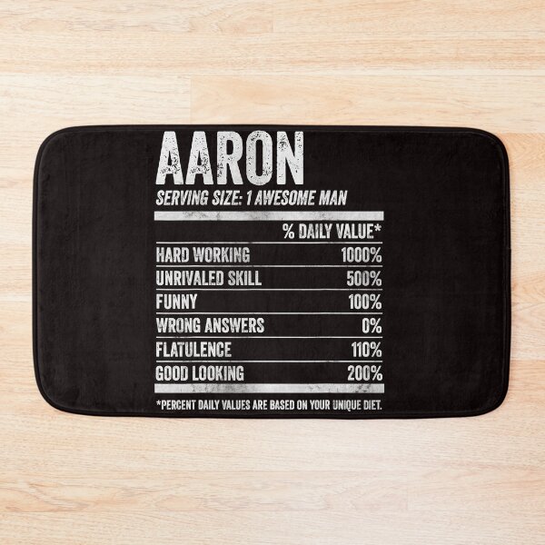 Item preview, Mens Aaron Nutrition Personalized Name Shirt Funny Name Facts T-Shirt designed and sold by King7778.