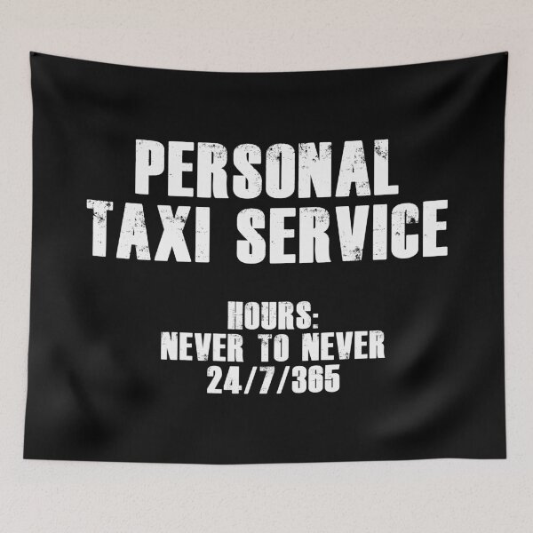 Item preview, Personal Taxi Service (White) designed and sold by blakcirclegirl.