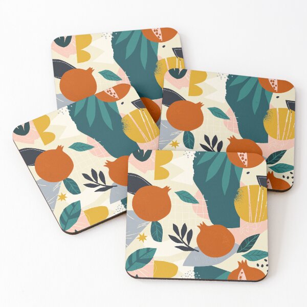 Item preview, Pomegranate Tropical Modern Art designed and sold by LarinaBeauty.