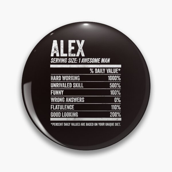 Item preview, Mens Alex Nutrition Personalized Name Shirt Funny Name Facts T-Shirt designed and sold by King7778.