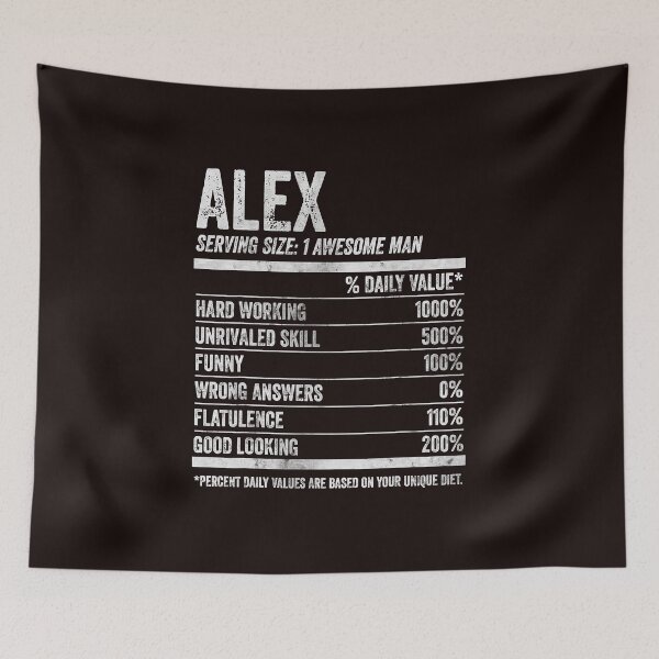 Item preview, Mens Alex Nutrition Personalized Name Shirt Funny Name Facts T-Shirt designed and sold by King7778.