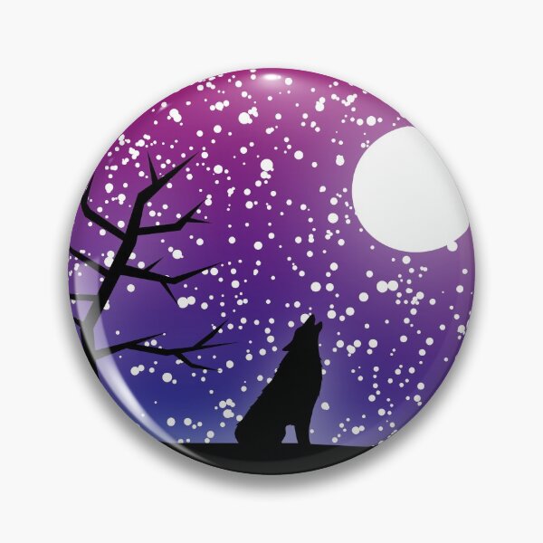 Item preview, Bisexual Pride Flag Celestial Night Landscape Stars Wolf designed and sold by cashewdays.
