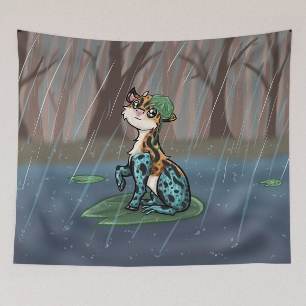 Item preview,  Cow Frog on a Lilly pad designed and sold by BerryShyKittens.