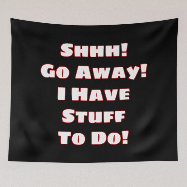 Item preview, Go Away! (White) designed and sold by blakcirclegirl.