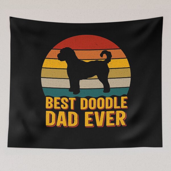 Item preview, Best Doodle Dad Ever Sunset - Doodle Dog Breed Lover designed and sold by tjred01.