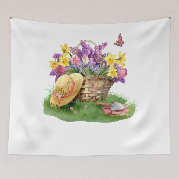 Item preview, Basket of spring time flowers designed and sold by WilliamFredric1.