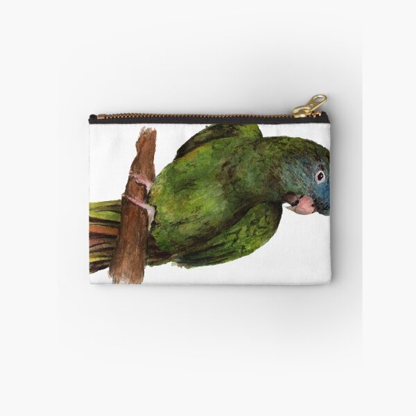 Item preview, Watercolor Blue-Crowned Conure Parakeet designed and sold by purple-mango.