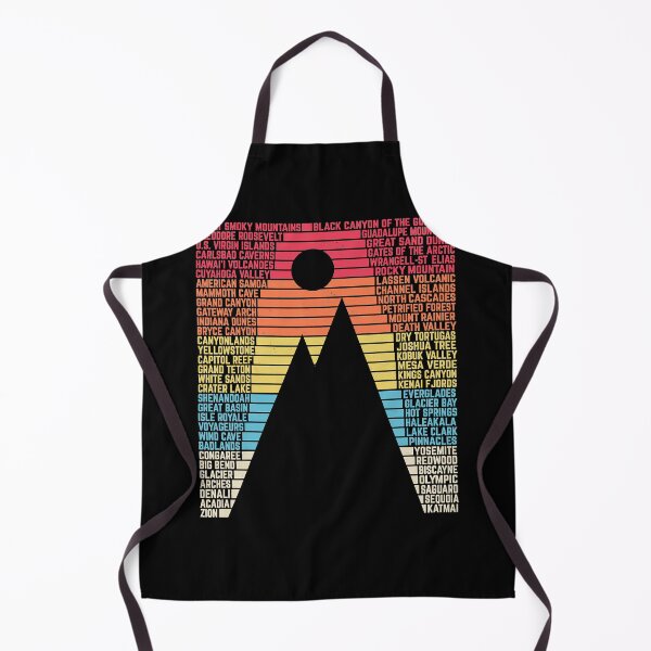 Item preview, National Parks List Word Vintage Camping Hiking Men Women designed and sold by RidgetopShop.