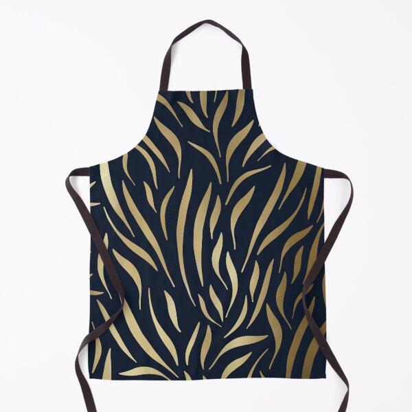 Artikelvorschau, Navy and Gold Abstract Leaves entworfen und verkauft von meggydesigns.