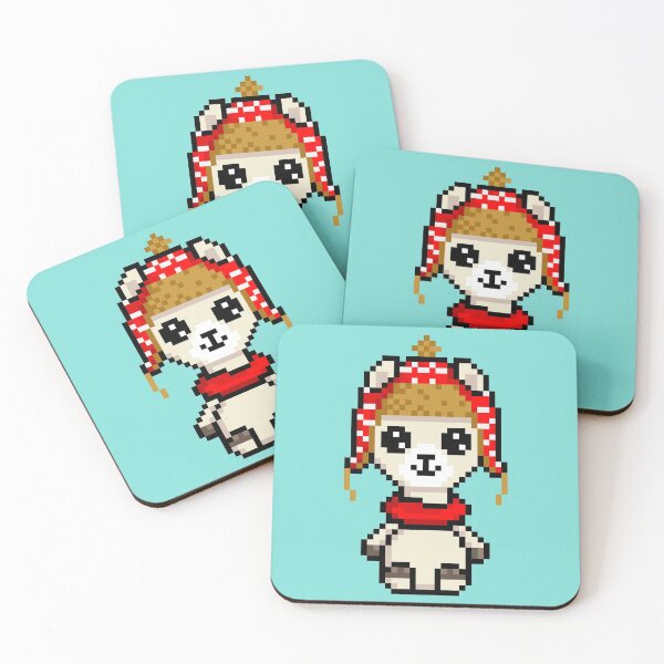 Item preview, Cute Winter Llama (Chibi Pixel Animal Character) designed and sold by Pixe11y.