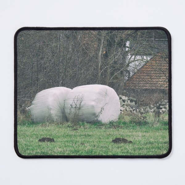 Item preview, Wrapped hay balls on the field designed and sold by Ingo Menhard.