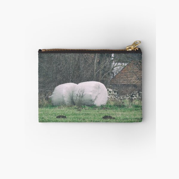Item preview, Wrapped hay balls on the field designed and sold by Ingo Menhard.