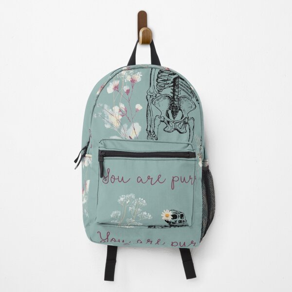 Item preview, you are perfect Quote Cute Big foot yeti skeleton with wield flowers designed and sold by InnaMGraphic.