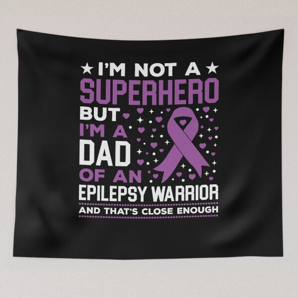 Item preview, I'm A Dad Of An Epilepsy Warrior Shirt, Epilepsy Awareness Shirt, Epilepsy Walk, Purple Ribbon, Epilepsy Supporter Shirt, Epileptic Shirt designed and sold by aymob.
