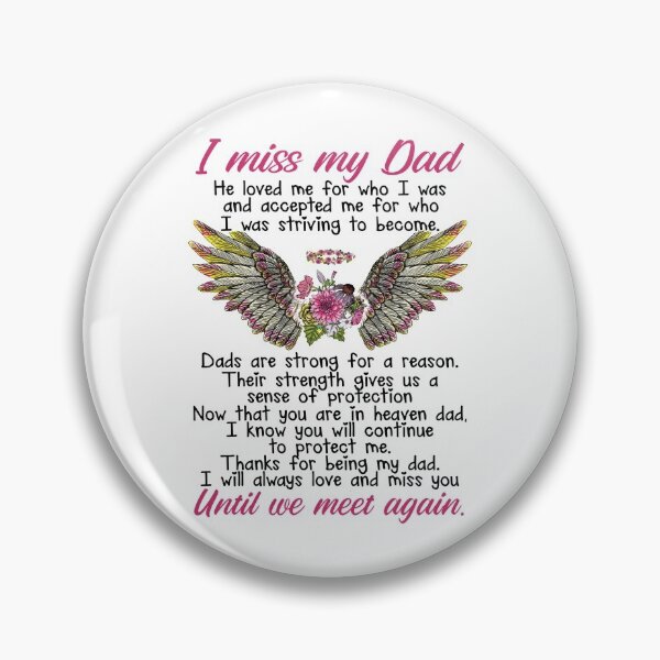 Item preview, I Miss My Dad In Heaven Until We Meet Again designed and sold by Benls.