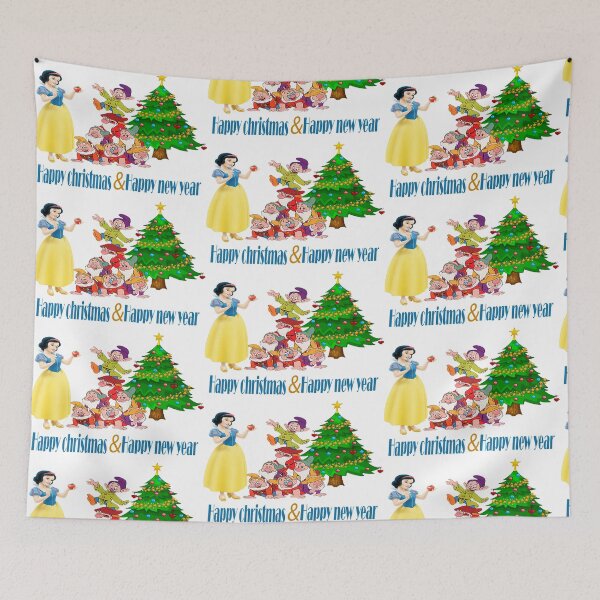 Item preview, Snow White celebrates Christmas with her seven dwarfs friends designed and sold by Reda Daoud.