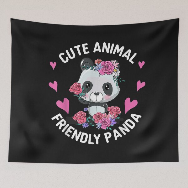 Item preview, Cute panda with flowers Friendly panda T-Shirt designed and sold by Kellner-Platt.