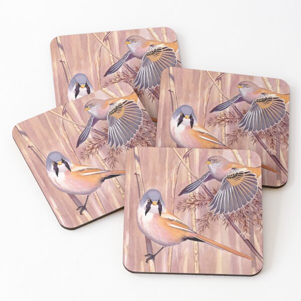 Item preview, Bearded Reedlings designed and sold by kokayart.
