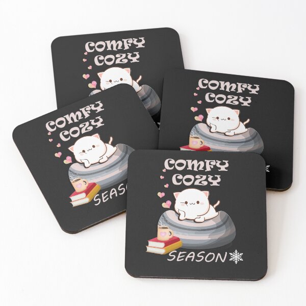 Item preview, Bookworm Cat and Cute Quote Comfy Cozy Season Book Lover designed and sold by Cute & Sassy Custom Gifting Boutiques.