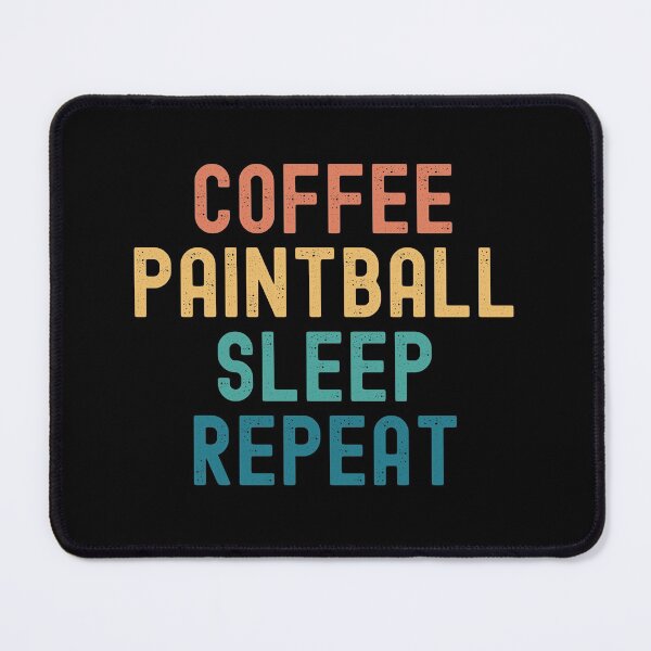Item preview, Coffee Paintball Sleep Repeat - Funny Paintball & Coffee Gift designed and sold by kindxinn.