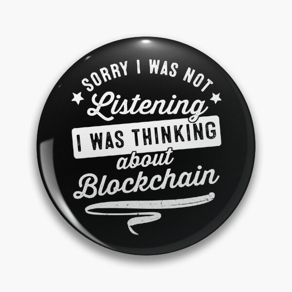 Item preview, Always thinking about blockchain! designed and sold by themkat.