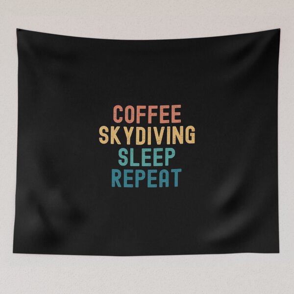 Item preview, Coffee Skydiving Sleep Repeat - Funny Skydiving & Coffee Gift designed and sold by kindxinn.