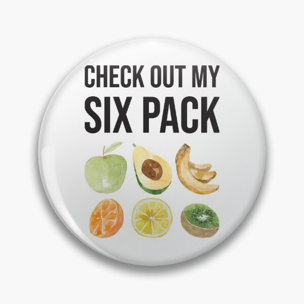 Item preview, Check Out My Six Pack Fruit Funny Fitness Quote  designed and sold by Janniey45.