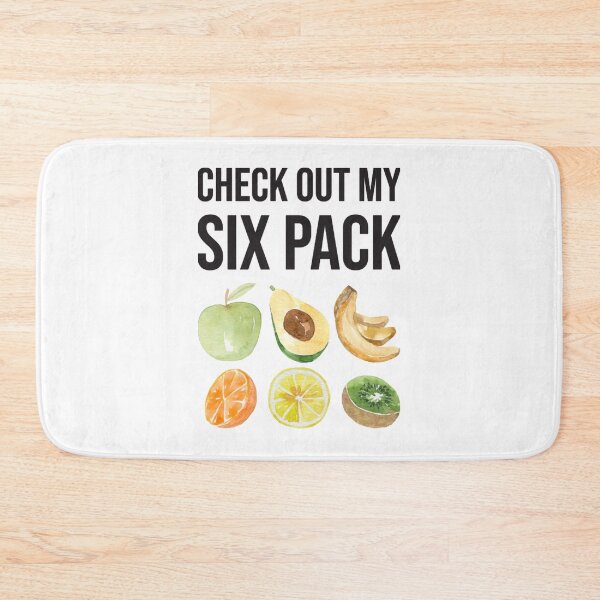 Item preview, Check Out My Six Pack Fruit Funny Fitness Quote  designed and sold by Janniey45.
