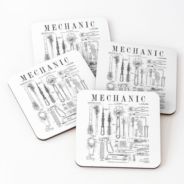 Item preview, Mechanic Car Guy Garage Repair Tools Vintage Patent Print designed and sold by GrandeDuc.